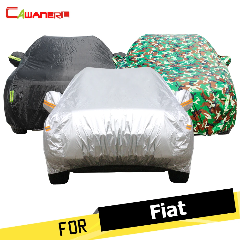 Cawanerl Full Car Cover Auto Anti UV Sun Rain Snow Protector Cover Sunshade For Fiat Linea Marea Punto Uno Panda Viaggio Ottimo