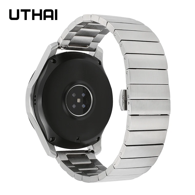 UTHAI P52 Smart Watch for Men Women Band Watchbands Stainless Steel Strap Quick spring bar For Samsung Galaxy Watch 4 Bracelets