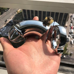 Super Long Stainless Steel Male Chastity Device Chastity Belt Penis Chastity Seal Penis Cage