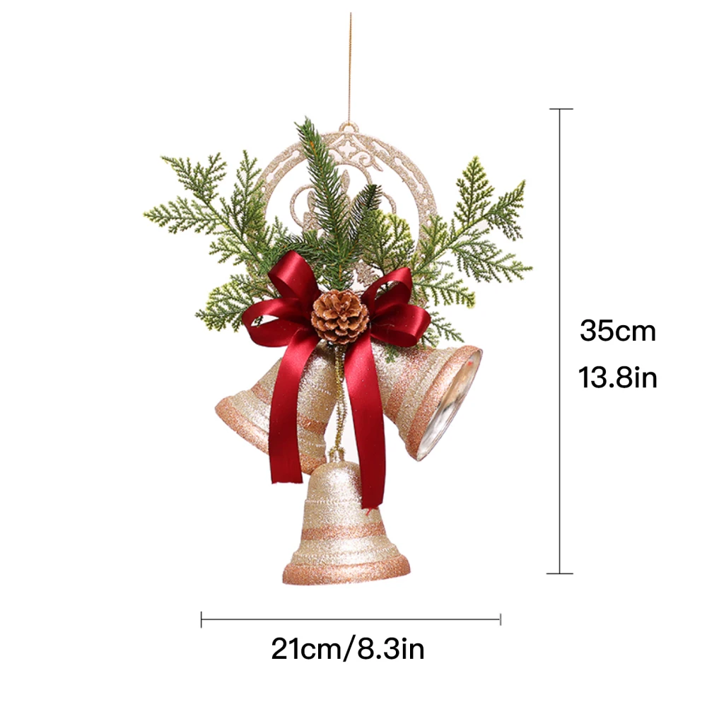 Decorations Bells Wall Hanging Pendants Christmas Ornaments For Gift Door Hanger 2 Colors Create An Atmosphere Large Tree