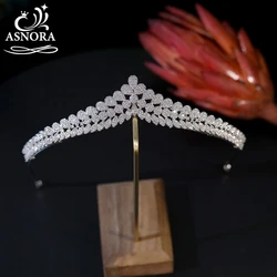 ASNORA Bridal Wedding Zirconia Taras and Crown, Hair Accessories Headband Princess Birthday Hair Jewelry A01247