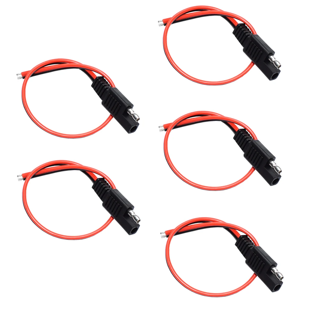 1PC 30cm New SAE Power Automotive Extension Cable 18AWG 30CM 2 Pin With SAE Connector Cable Quick Disconnect Extension Cable