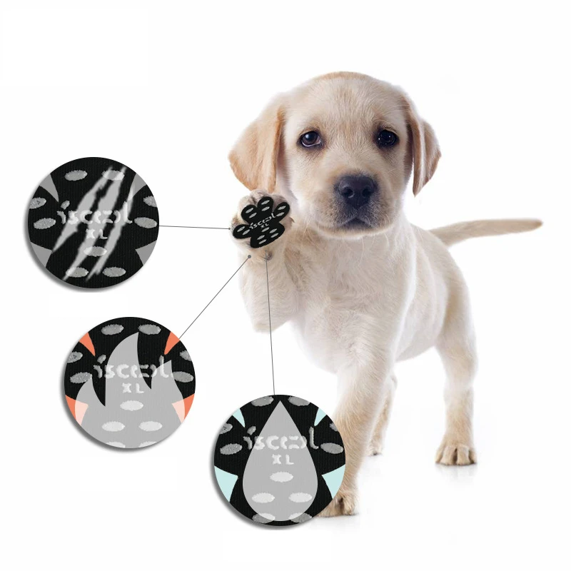 4 pcs/set Non-slip Dog Beach Shoes Invisible Socks Disposable Pet Foot Patch Pad for Small Medium Dogs Puppy mascotas Products