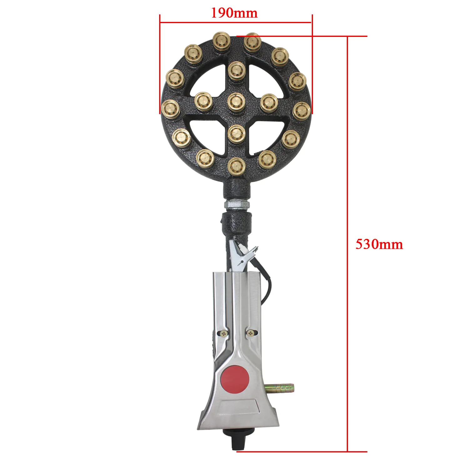 Bruciatore in ghisa per stufa a gas naturale forno liquefatto stufa cucina propano bruciatore a gas portatile stufa a 18 fori