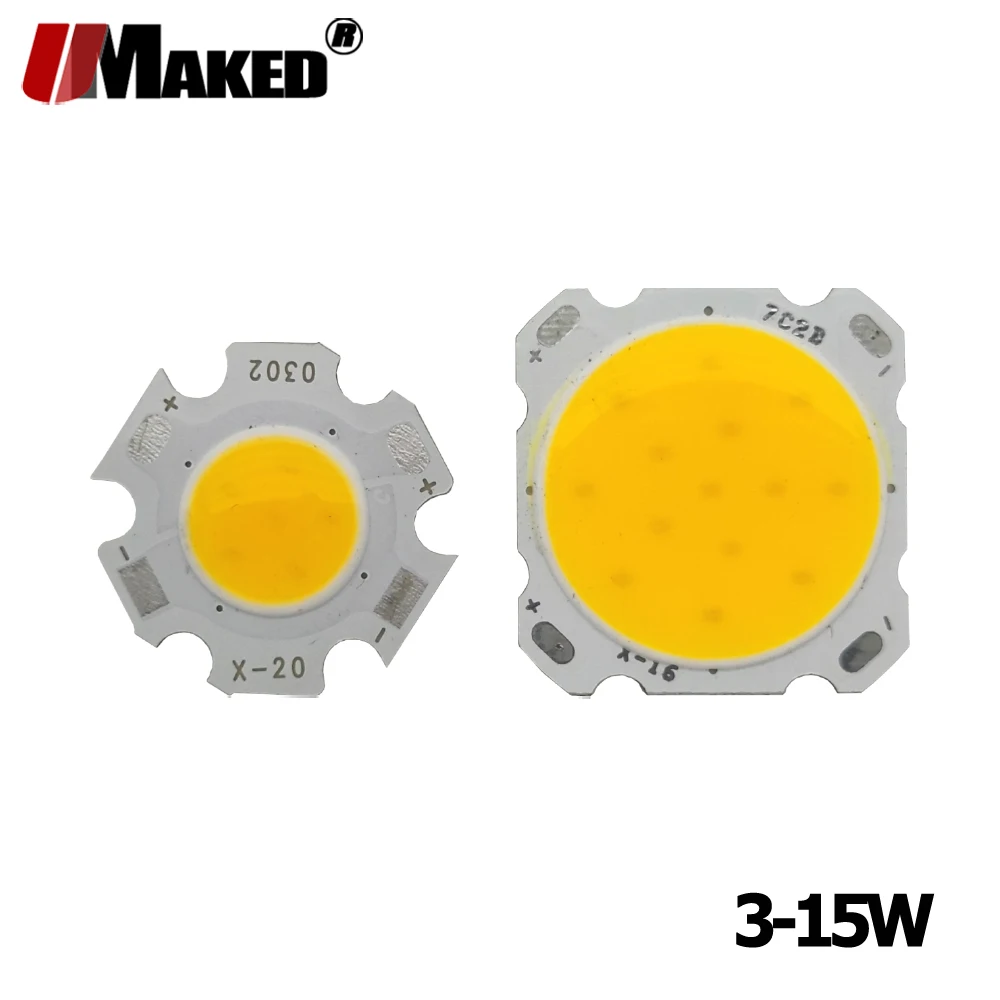 10pc LED COB 3W 5W 7W 12W 15W Ra75 110lm/w Constant Current 300mA 3000k-4000k-6000K 2011 2820 San An's Chip Light Bead Sources