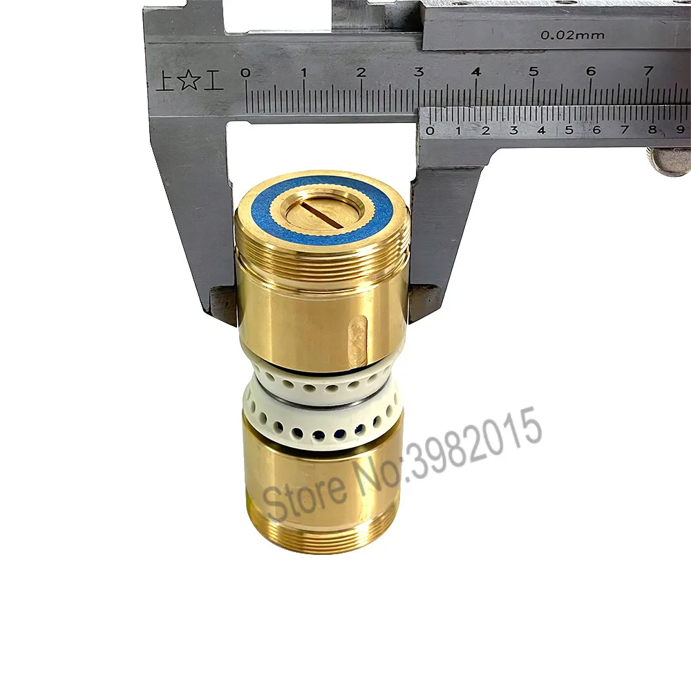 EDM مقعد نحاسي مقاوم للماء دليل عجلة بكرة الأسطوانة الجمعية OD32 * Length70mm لآلة قطع الأسلاك WEDM