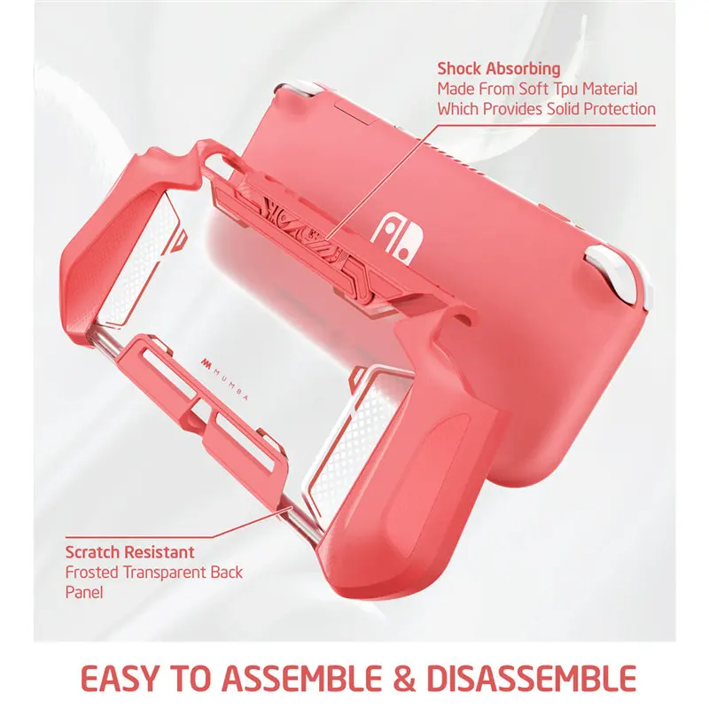 Grip Case For Nintendo Switch Lite MUMBA Blade TPU Protective Portable Cover Case Compatible with Switch Lite Console (2019)