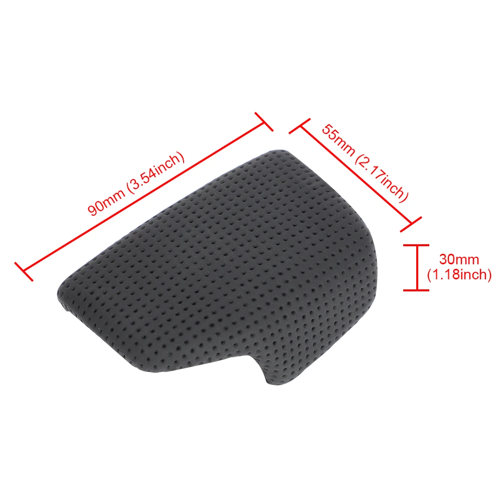 4M1713139F For Audi A4 B9 A5 Q7 Q5 2017-2023 Perforated Gear Shift Handball Cover Trim Lever Shifter Gear Knob Cap Black