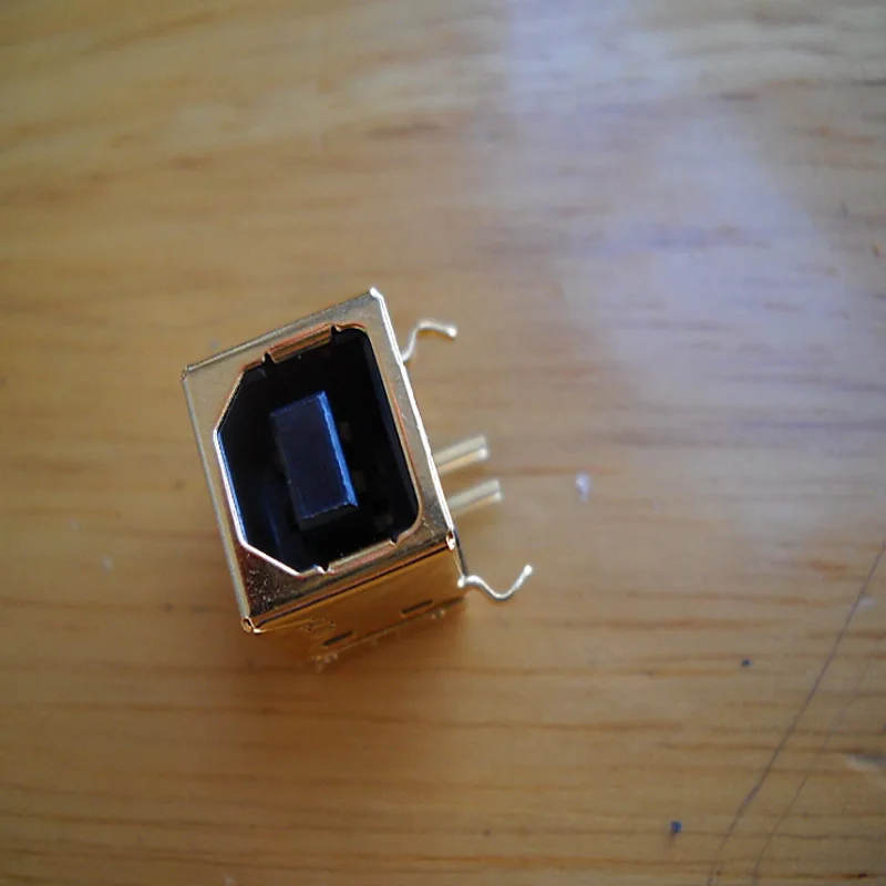 2 pcs High-quality USB female head Type B square socket female printer female socket plug-in gold-plated 3u