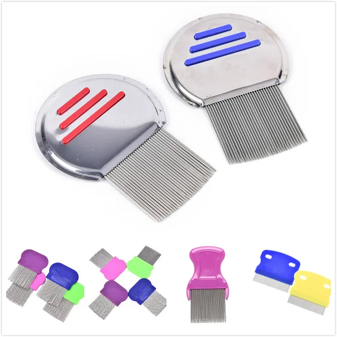 5Styles Stainless Steel Terminator Lice Comb Kids Hair Rid Headlice Super Density Teeth Remove Nits Comb Nit Free