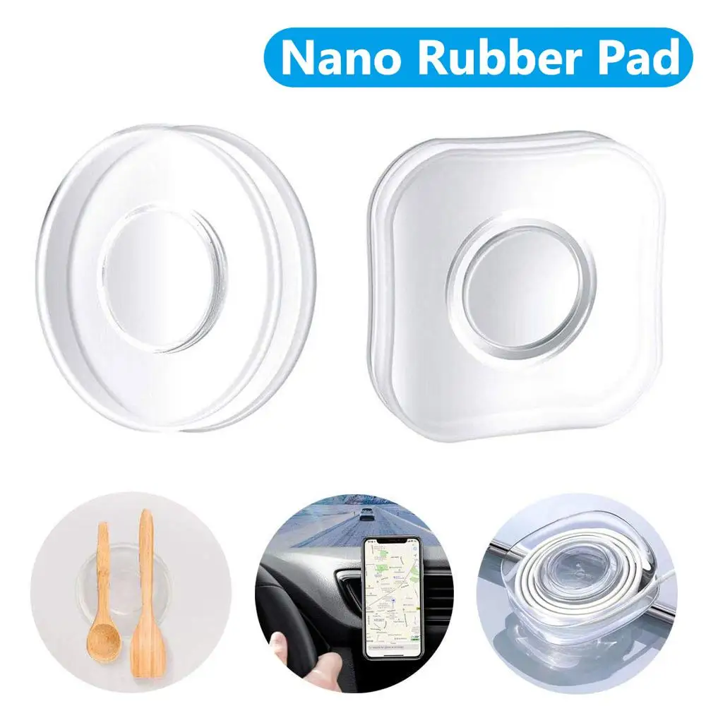 

Universal Magic Nano rubber pad No Trace Magic Nano Casual Paste Rubber Pad Wall Stickers for Kitchen Car Phone Holder Gel