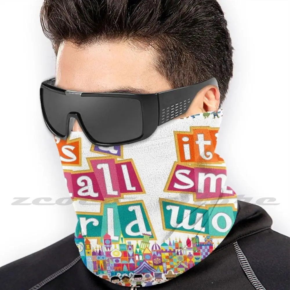 It'S A Small World - Full Graphic By Design Company Mask Adult Child Washable Pm2.5 Filter Logo Creativity è un piccolo mondo