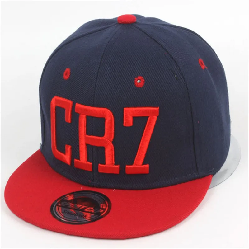 Brand Children Soccer Star Ronaldo CR7 Embroidery Kids Baseball Cap Hat Bone Boys Girls Sports Snapback Hip-hop Caps Gorras