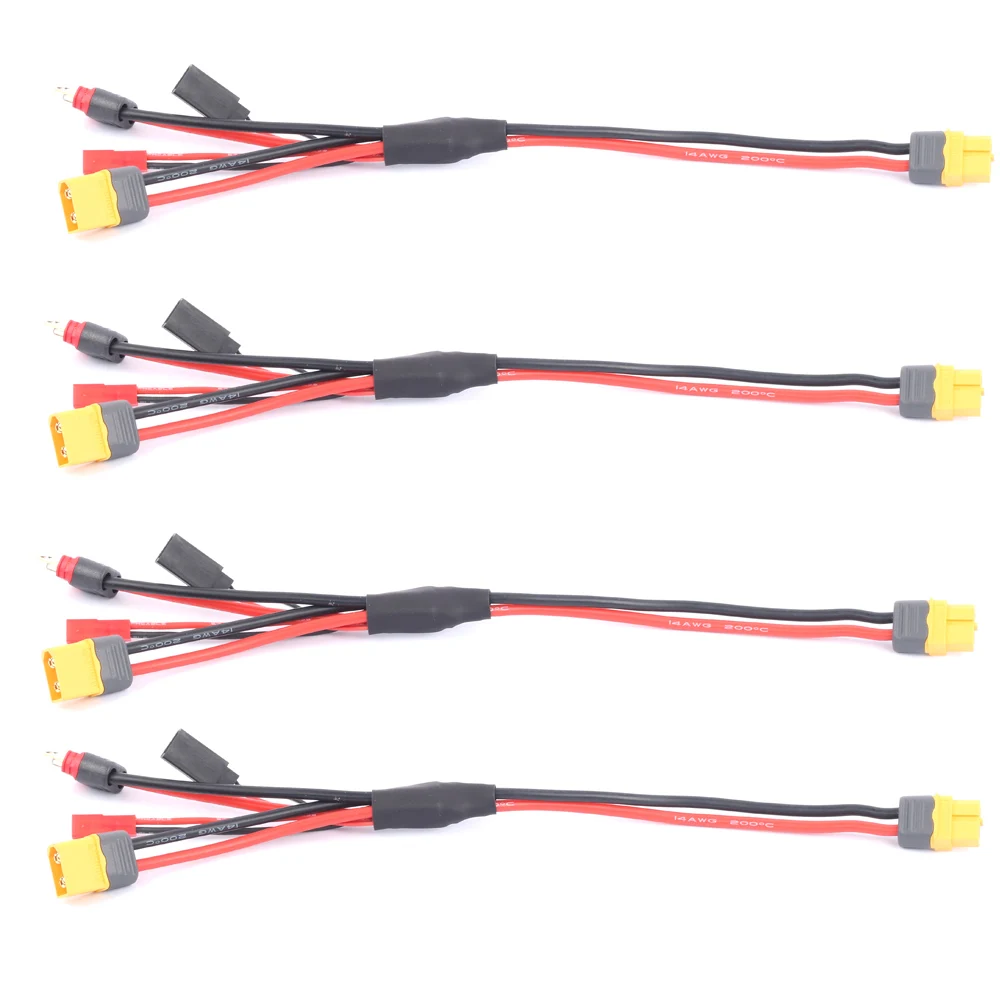 4in1 / 5in1 XT60 Plug Charger Connector to XT60 JST T Futaba XT90 Plug Wire Cable for ISDT Hota Toolkit RC Chargers