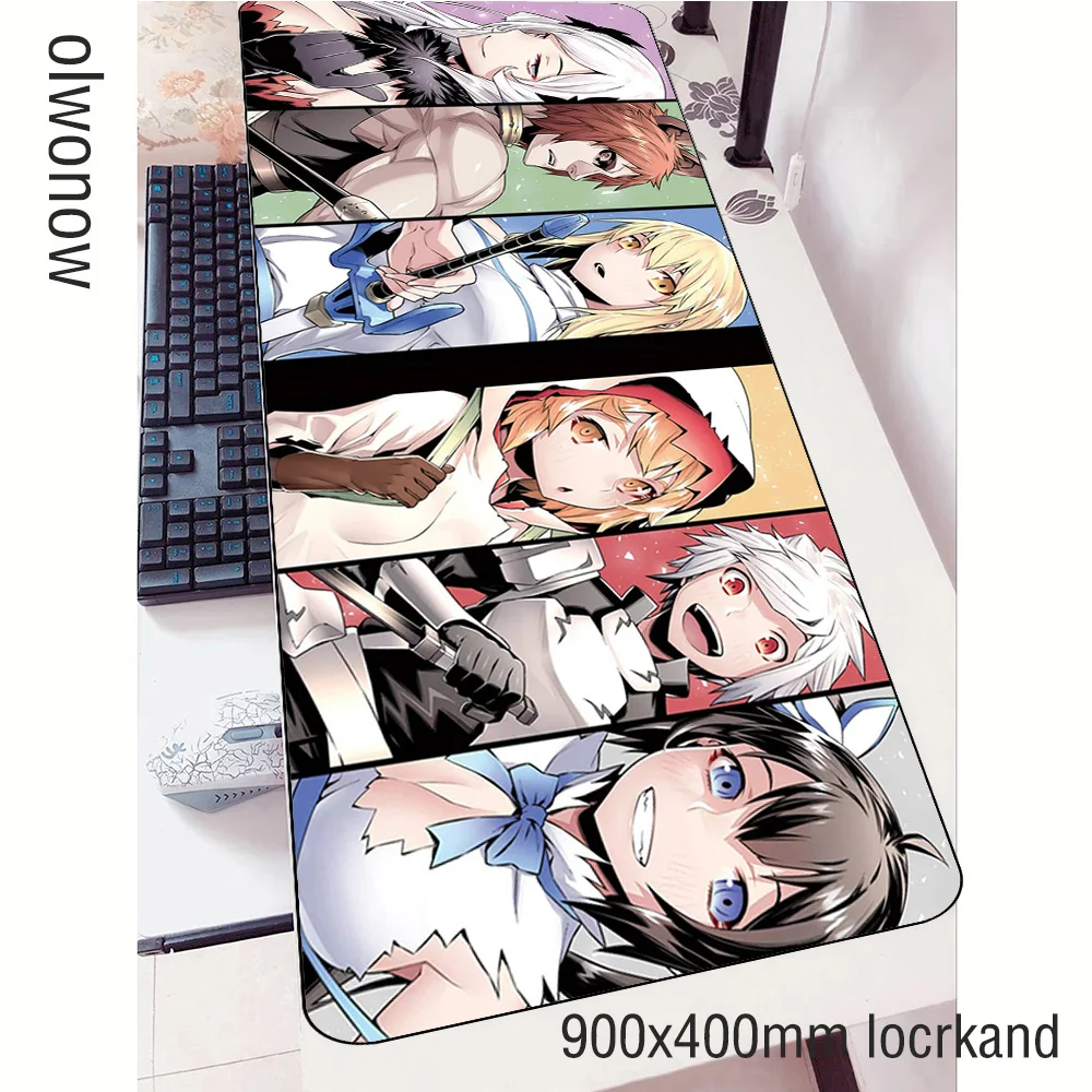Коврик для мыши DanMachi 900x400x3 мм, большой игровой коврик для мыши