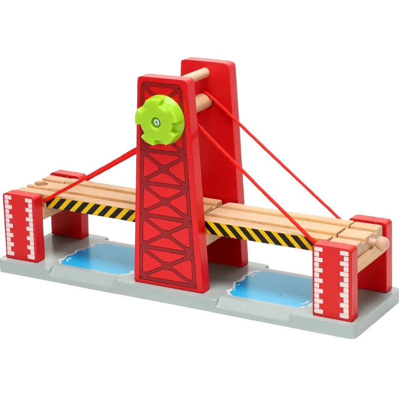 Wooden Railway Track Bridge Accessories All Kinds Of Wood Track Variety Component Fit For Brand Tracks Educational Toys