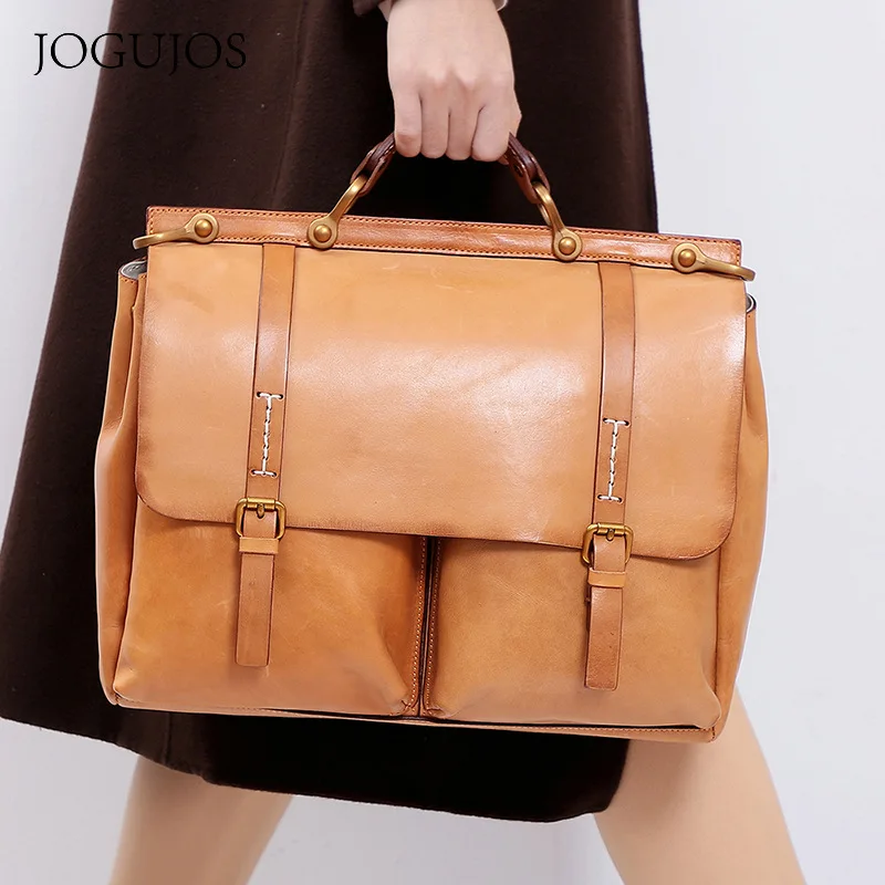 Retro Fashion Leather Contracted Leisure Head Layer Cowhide Handbags Women Bags  Leisure Chic Handmade Luxury  Shoulder Bags