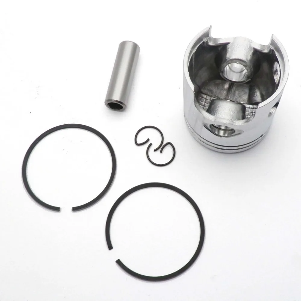 70cc Piston Rings Set 47mm 40mm with 12mm/10mm Pin Bearing for Yamaha Jog Minarelli 1PE40QMB Scooter ATV Moped Big Bore Parts