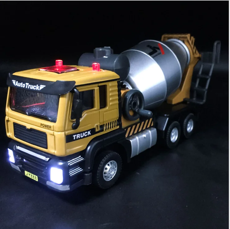 Cheng mixer truck concrete truck stone out sound light return force alloy toy birthday new year Christmas present