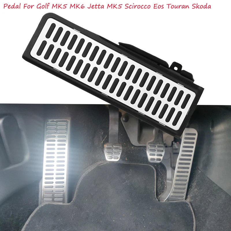 

Car Dead Footrest Pad Sport Foot Rest Stainless Steel Pedal For VW Golf MK5 MK6 Jetta MK5 Scirocco Eos Touran Skoda 2007 ~ 2013