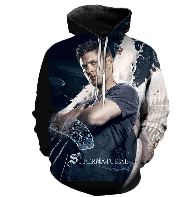 New Arrival Supernatural 3D Print Hoodie Men Women Casual Streetwear Sweatshirt Supernatural Pullover Harajuku Oversize Hoodies