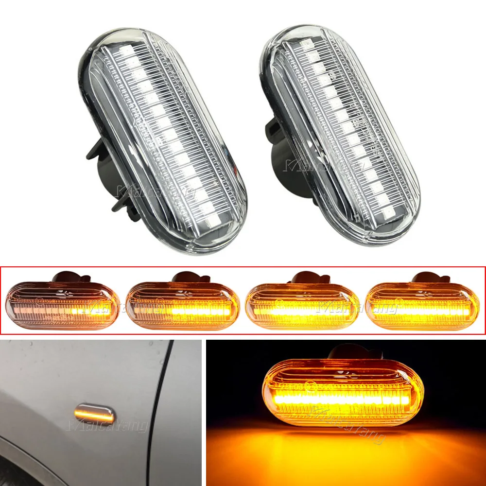 Led Dynamic Side Marker Turn Signal Lights For Dacia Duster Dokker Lodgy Renault Megane 1 Clio1 2 KANGOO ESPACE Smart Fortwo 453