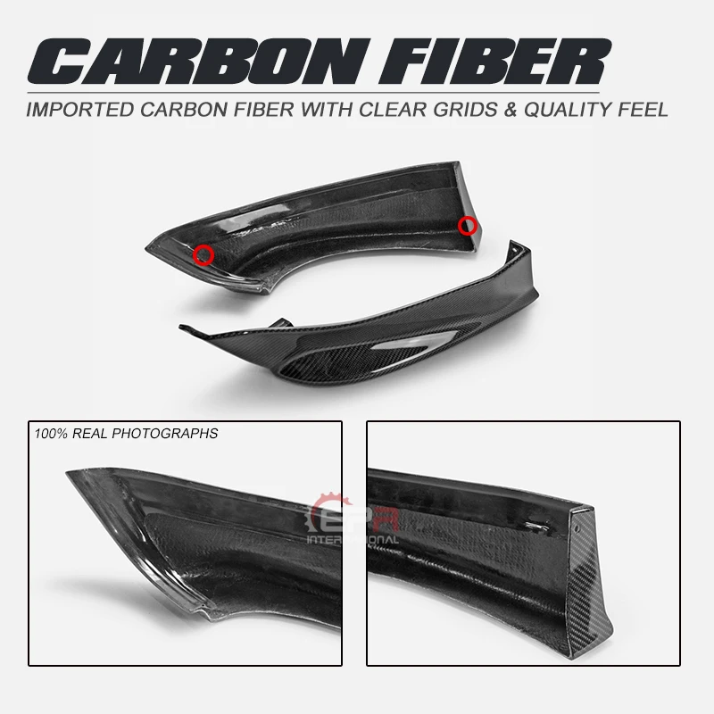 For Toyota FT86 Pre-facelift VRS1-Style 2Pcs Carbon Rear Bumper Spats Addon Tirm Bodykits