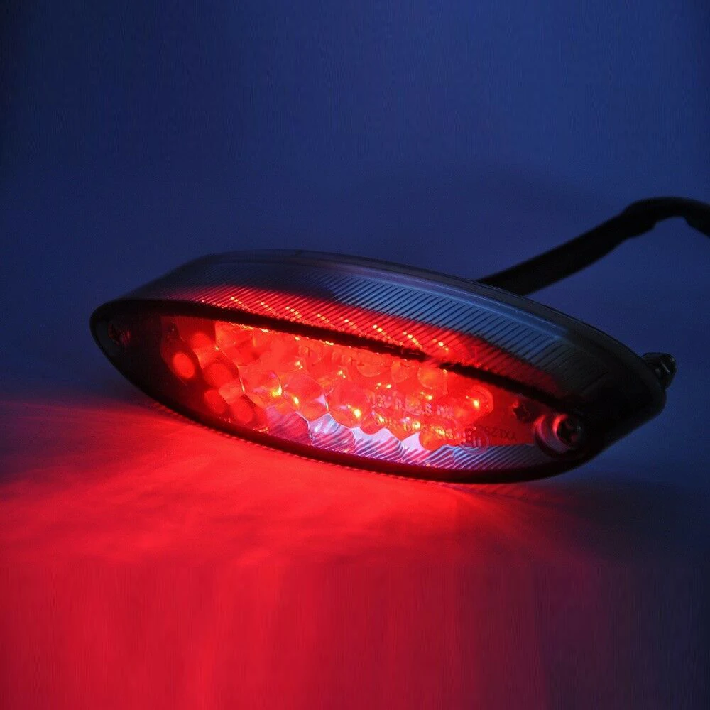 Motorcycle Modified Tailights 12VSmoke LED Tail Brake Light for Suzuki ATV LTD King Quad Runner DR DRZ 650 400 LT