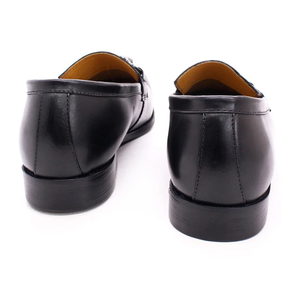 Men Dress Shoes Loafers Genuine Leather Shoes Business Wedding Party Shoes men Slip On Casual Black Shoes Office Formal shoes