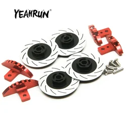 YEAHRUN 4pcs/Set Black Blue Aluminum Sport Edition Brake Disc Set for Sakura D4 RWD 1/10 RC Drift Racing Car Model Upgrade Parts