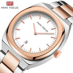 MINI FOCUS Luxury Steel Watches Men Top Brand Business Quartz Watch Women Unisex Waterproof Wristwatch Man Relogio Gold 0319