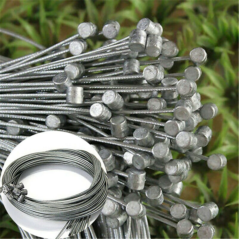 10Pcs 2m Bike Bicycle Brake Inner Wire Gear Shift Cable Line Stainless Steel