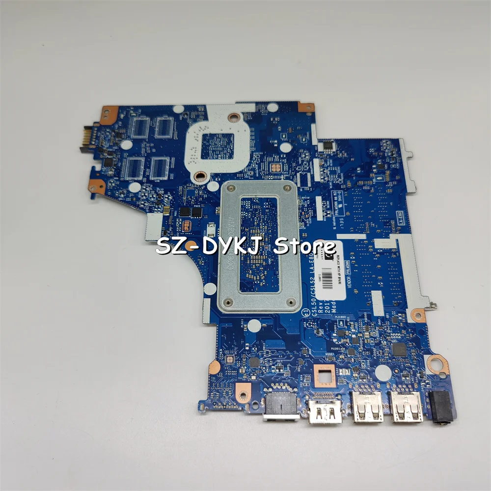 Para HP 15-BS placa base de computadora portátil LA-E801P 924749-601, 924749-501, 924749-001 Placa base con I3-7100U