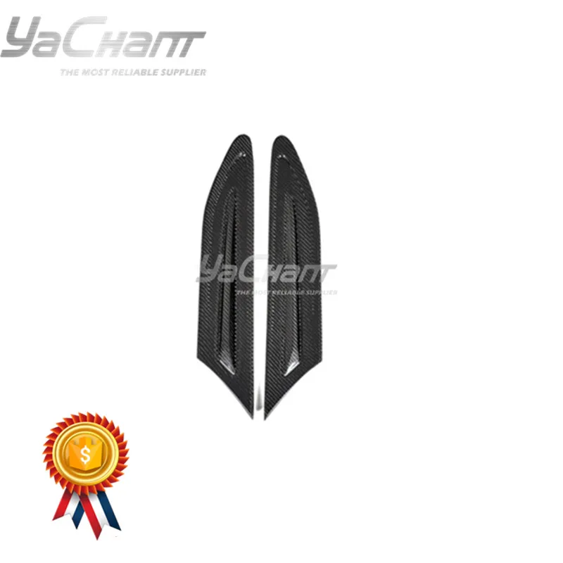 Car-styling Carbon Fiber Fender Emblem Cover Fit For BRZ ZC6 Fender Emblems 2pcs