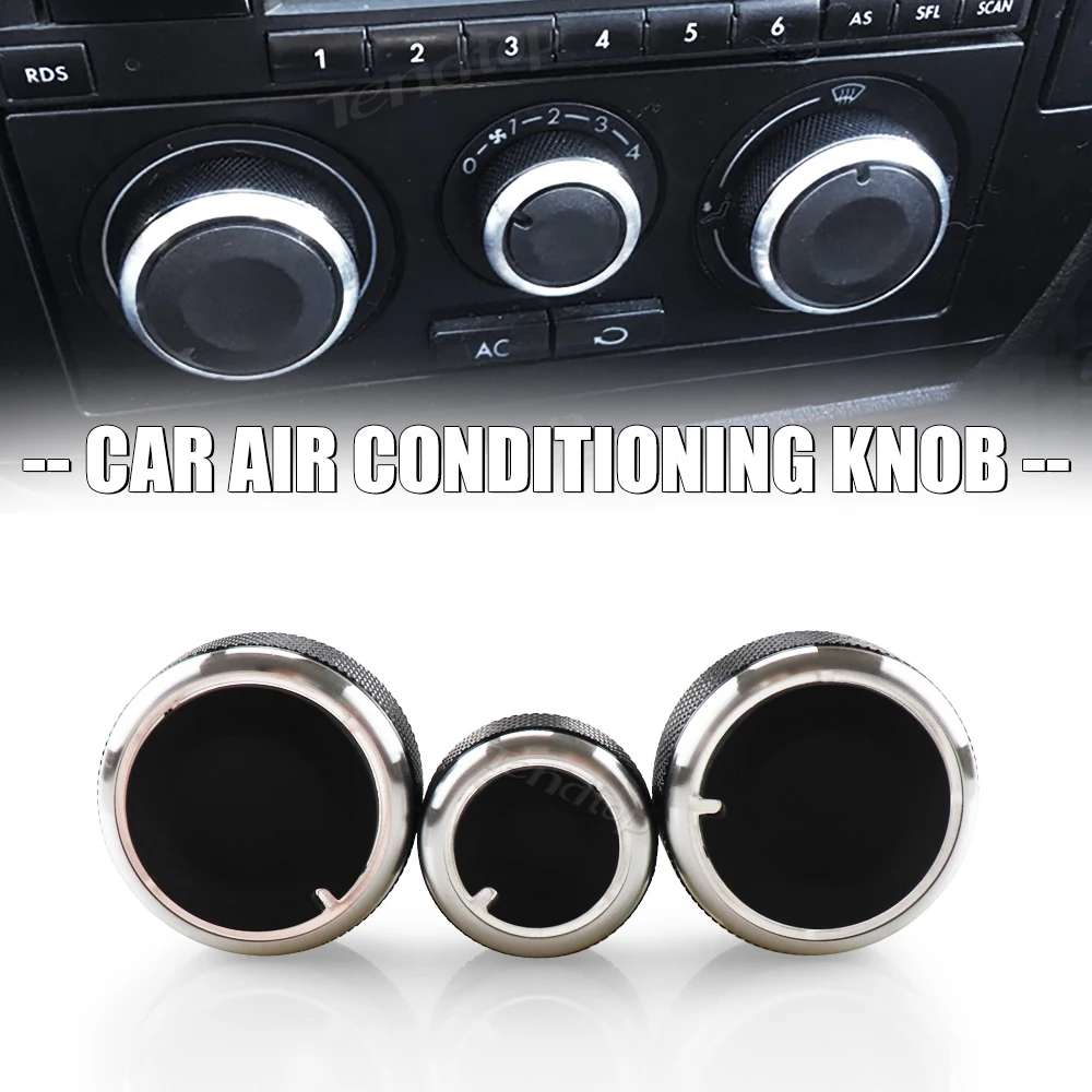 For VW Passat B5 Bora Golf 4 For Skoda Superb Octavia MK1 Switch Knob Heater Climate Control Buttons Dials Frame AC Air Cover