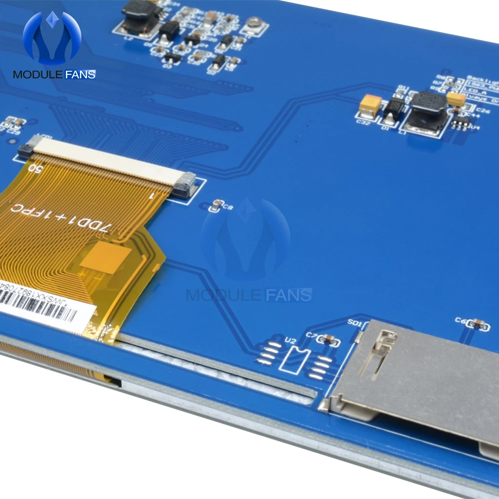 7 "zoll 800x480 Digital TFT LCD Display Screen Modul SSD1963 PWM für Arduino AVR STM32 ARM 800*480 800 480 Control Board – Detail 4
