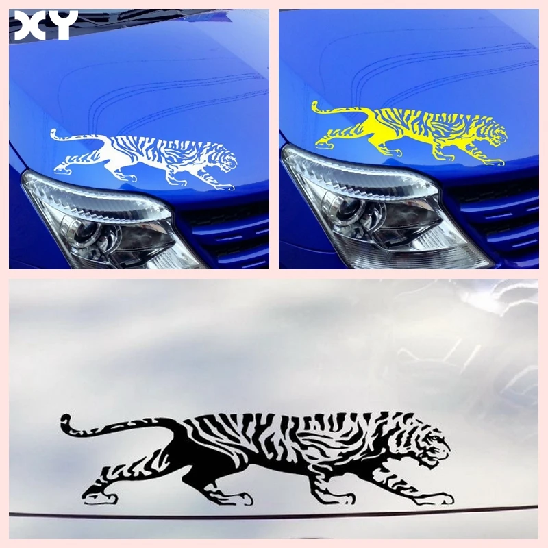 

XY Animal Tiger Decal Vinyl Car Funny Sticker/ Black/silver /yellow High Quality Car Accessories