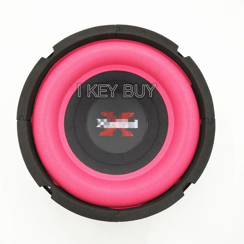 I KEY BUY Super Power 8 Inch Car Suboofer 400W 4Ohm  Magnet Big Red Thick Foam Edge Paper Cone Louder Bass Wofer Speaker