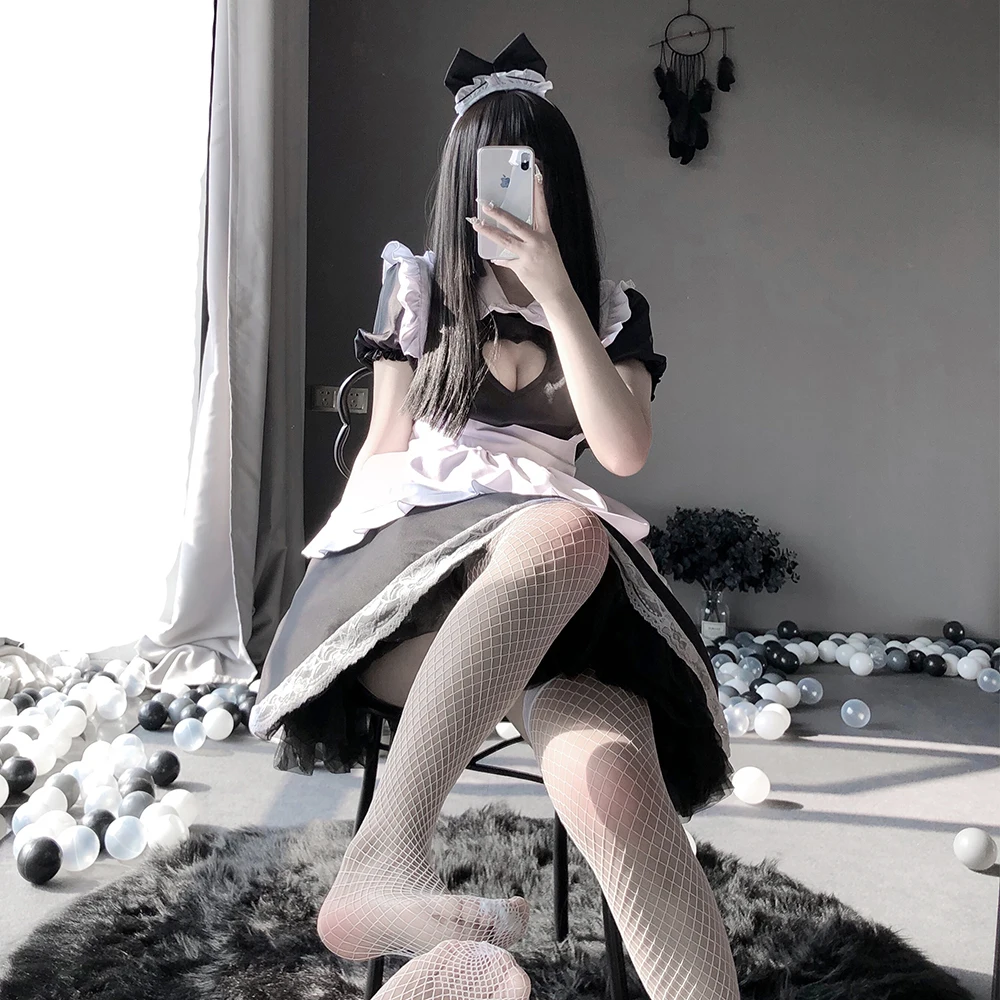 Uniform Women Sexy Lingerie Lolita Costume Cosplay Japanese Maid Servant Babydoll Dress Erotic Role Play Cute Live Show