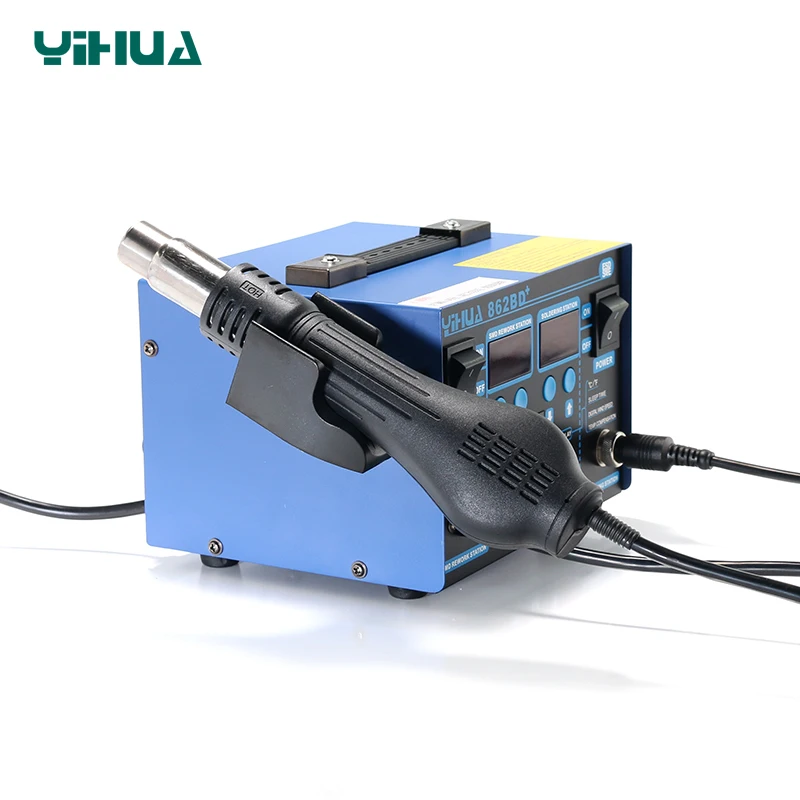 High Power YIHUA 862BD+ Hot Air Gun Soldering Station With Imported Heater Used For Phone Repair And Solder