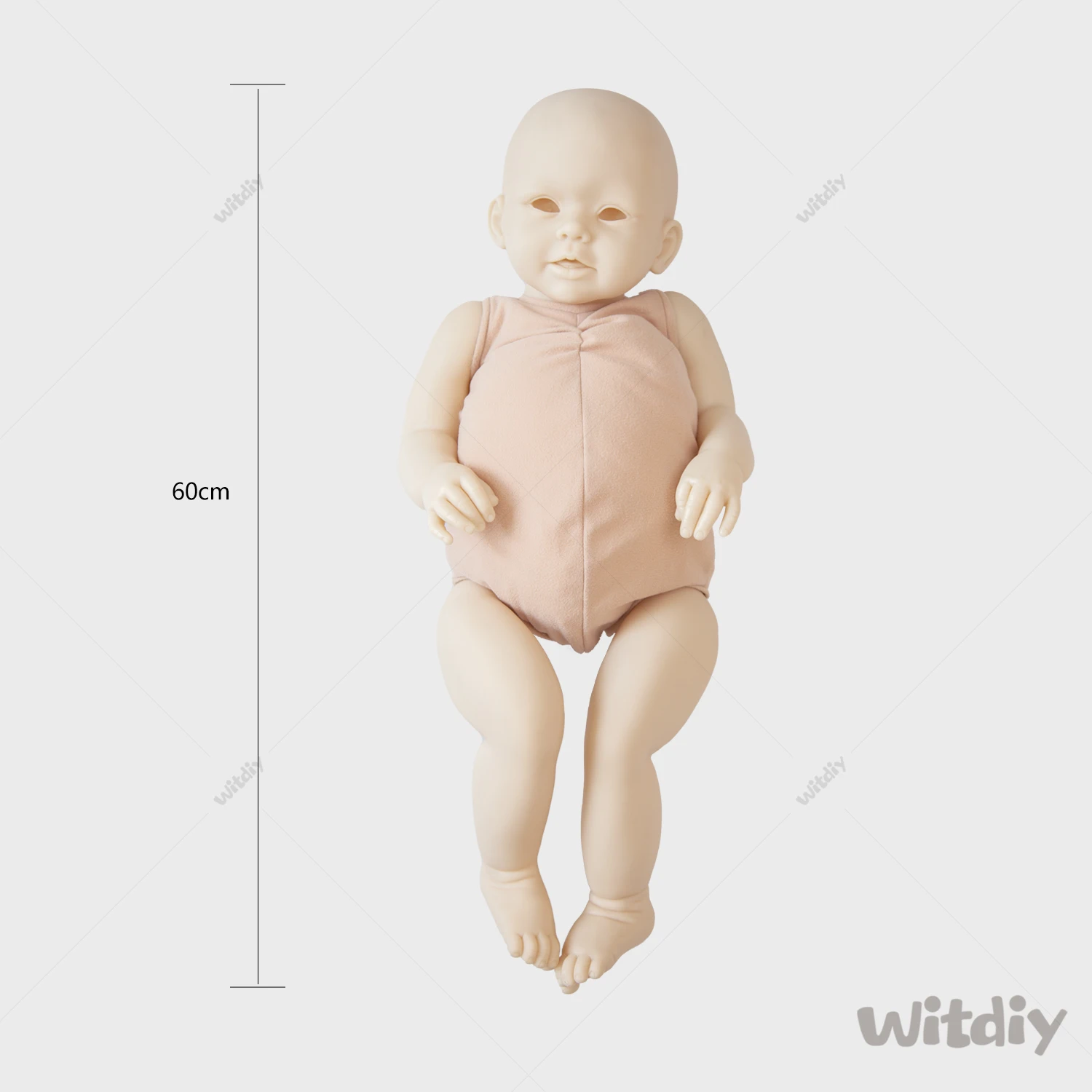 Witdiy Bonnie 60 cm/23.62 inch new vinyl blank reborn doll baby unpainted kit/Give 2 gifts