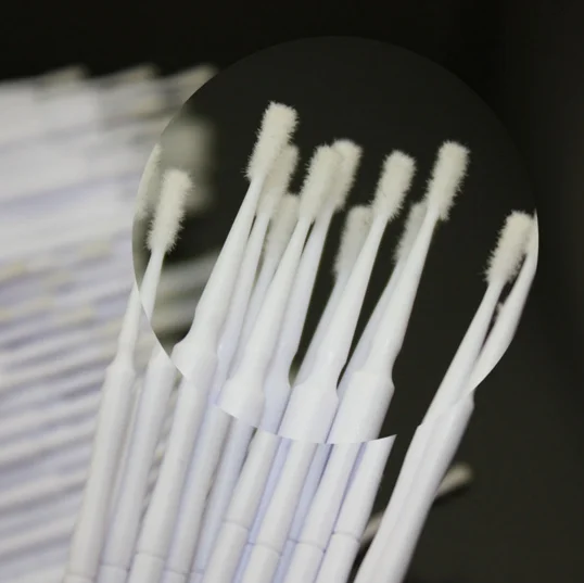 

200/pack Disposable Micro Brush Dental Lab Applicator Bendable Swab Brushes Cylinder White Color 1.2mm