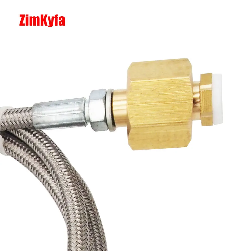 CO2 Cylinder Refilling Station for Sodastream Charging Adapter 1.5m Steel Braided Hose W21.8-14|DIN477|CGA320