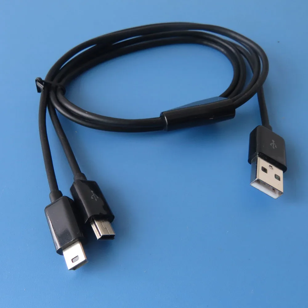 1m 3ft المزدوج مصغرة USB الفاصل كابل الطاقة 2 البسيطة USB الأجهزة في مرة واحدة