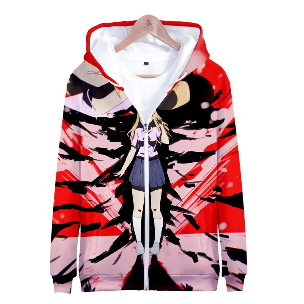 Winter Heren Jassen Anime Gleipnir Shuichi Kagaya 3D Hoodie Fleece Rits Hooded Sweater Uitloper Cosplay Kostuum