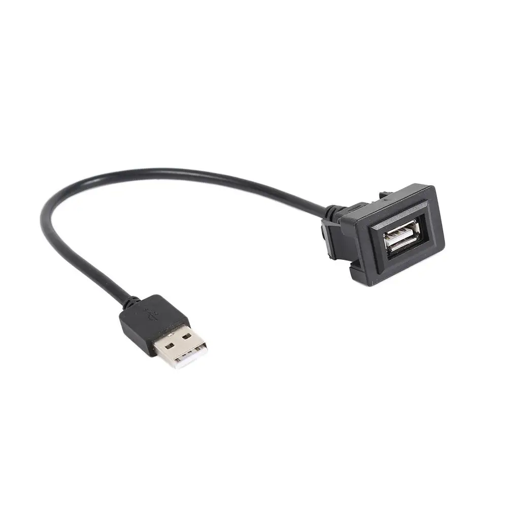 Do deski rozdzielczej samochodu do montażu podtynkowego dla Toyota obecnych Outlet USB deska rozdzielcza do montażu gniazdo USB 2.0 Port przedłużający Panel Adapter do kabla