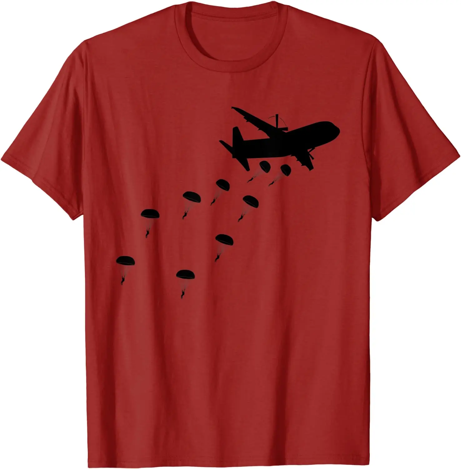Mens Paratrooper Army Airborn Parachute Jump Paratroops Men T-Shirt Short Casual 100% COTTON O-Neck men clothing