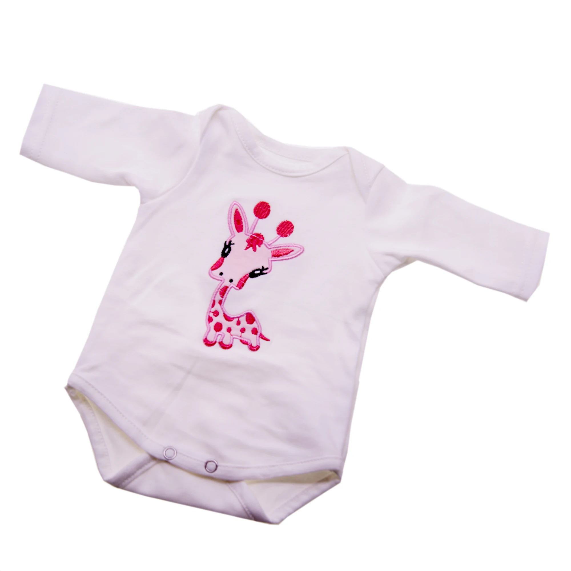 Fashion Doll Clothes Fit For 17-18 Inch Or 60 cm Baby Doll Pure Handmade Doll Suits With Giraffe Pattern Reborn Doll Accessories