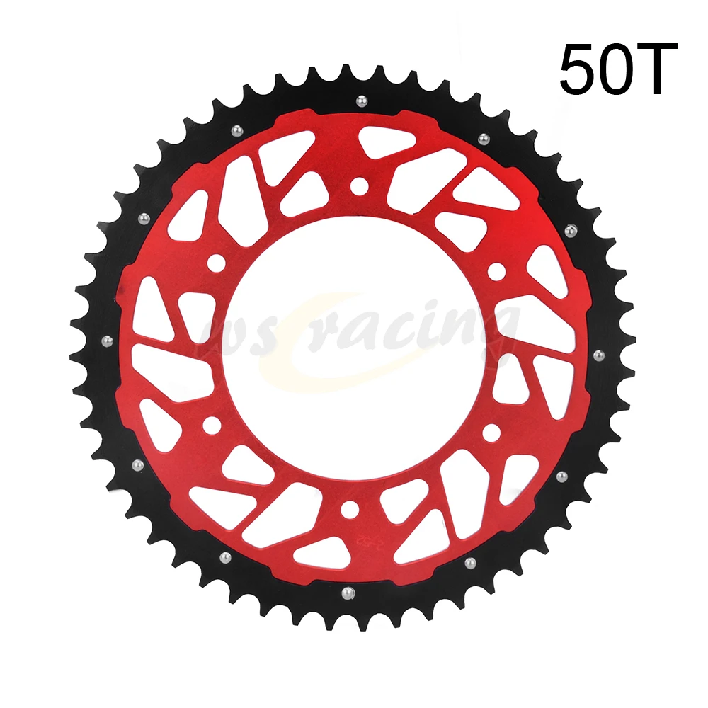 45T 47T 48T 49T 50T 51T 52T Rear Chain Sprocket For Honda CR CRF XR CRM 125 150F 230F 230L 250 250X 250R 400 450R 450X 500 650R