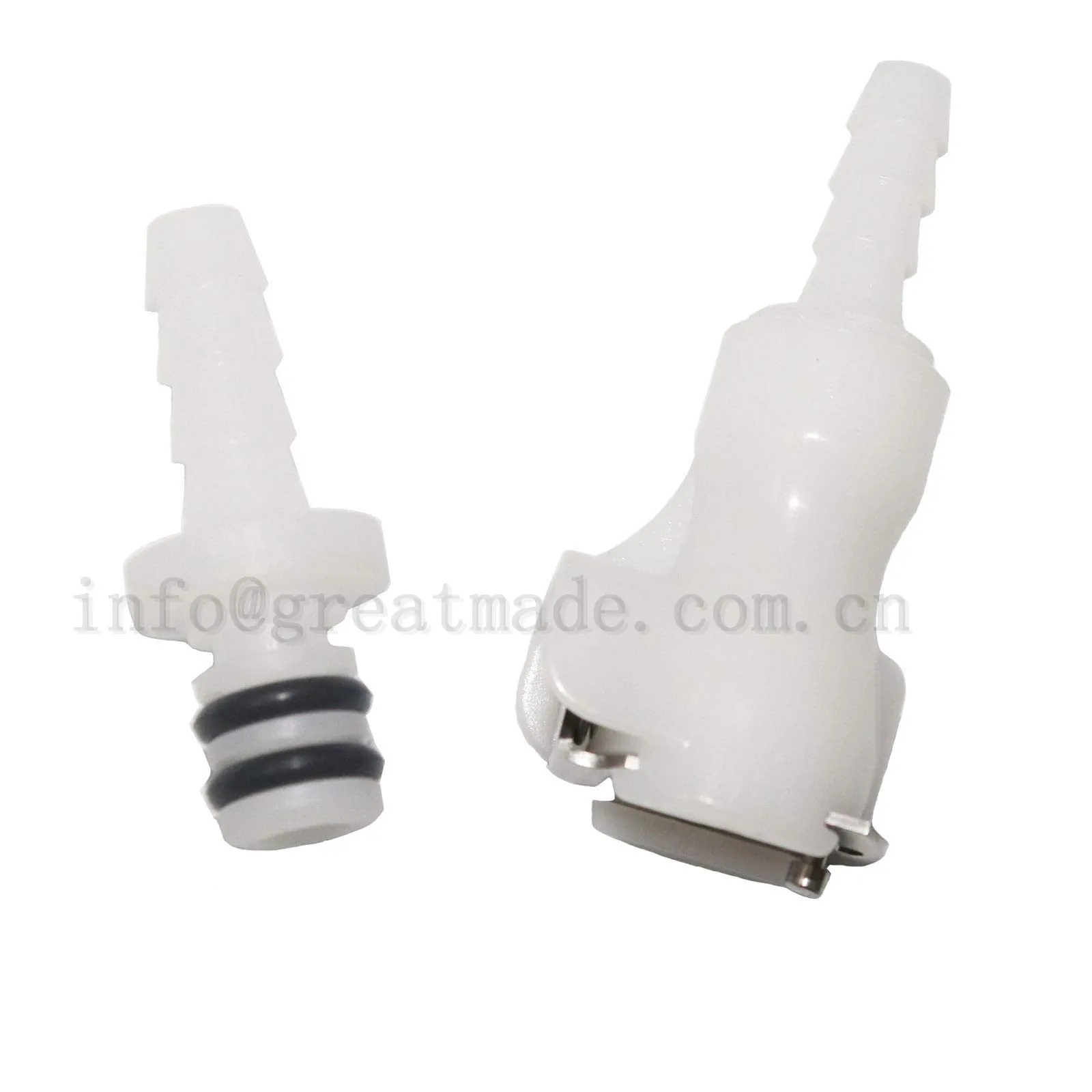 Plastic Quick Connect Male/Female Coupling Connector 3/16'' Hose Barb Insert 3 Set/Pack